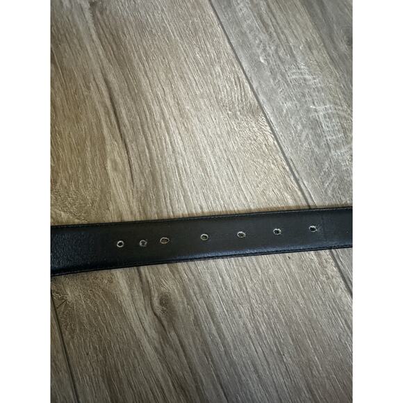 Vintage Fendi Belt Black Leather with Gold Buckle - Picture 11 of 16